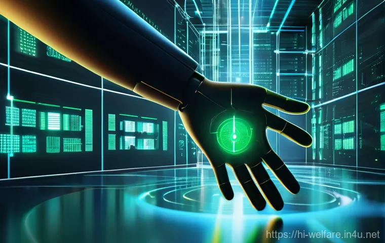 사회복지 블록체인 활용 - **Prompt: "A vibrant and hopeful scene depicting the transparent flow of humanitarian aid. In the fo...