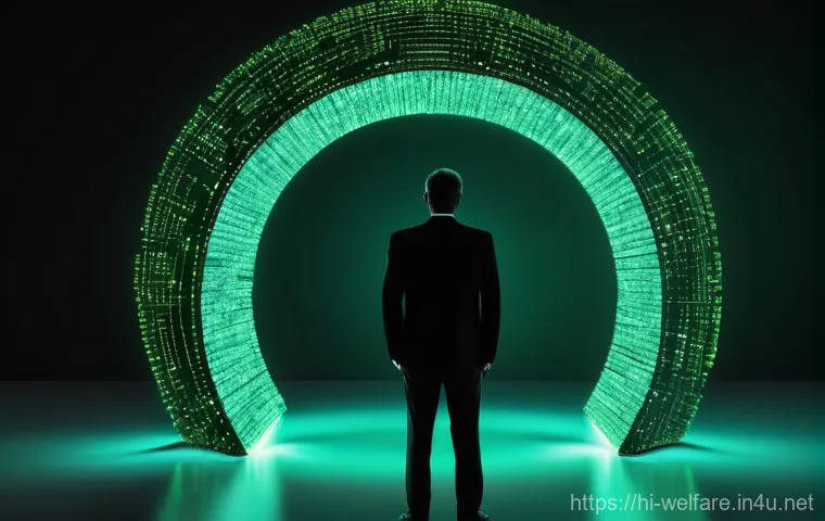 사회복지 블록체인 활용 - **Prompt: "An abstract yet clear representation of 'smart contracts' facilitating direct aid distrib...