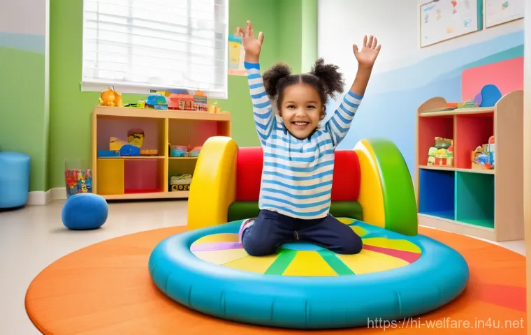 재활복지 - **Prompt:** A warm and inviting community space where a diverse group of adults and young adults (ra...