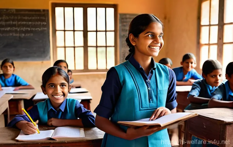 사회복지 비영리 조직 - **Prompt 1: Empowering Rural Education**
    "A heartwarming scene in a bright, modest village class...