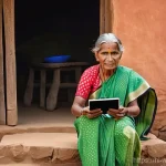 사회복지 기술 발전 - Telemedicine Consultation in a Rural Indian Village**

"A warm, bright, and realistic photograph of ...